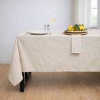 Colette - Nappe + 4 Serviettes - Taupe Clair