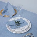 Colette - Nappe + 4 Serviettes - Bleu Grec