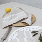 Mantel 8 Servilletas Siena - Beige - Algodón