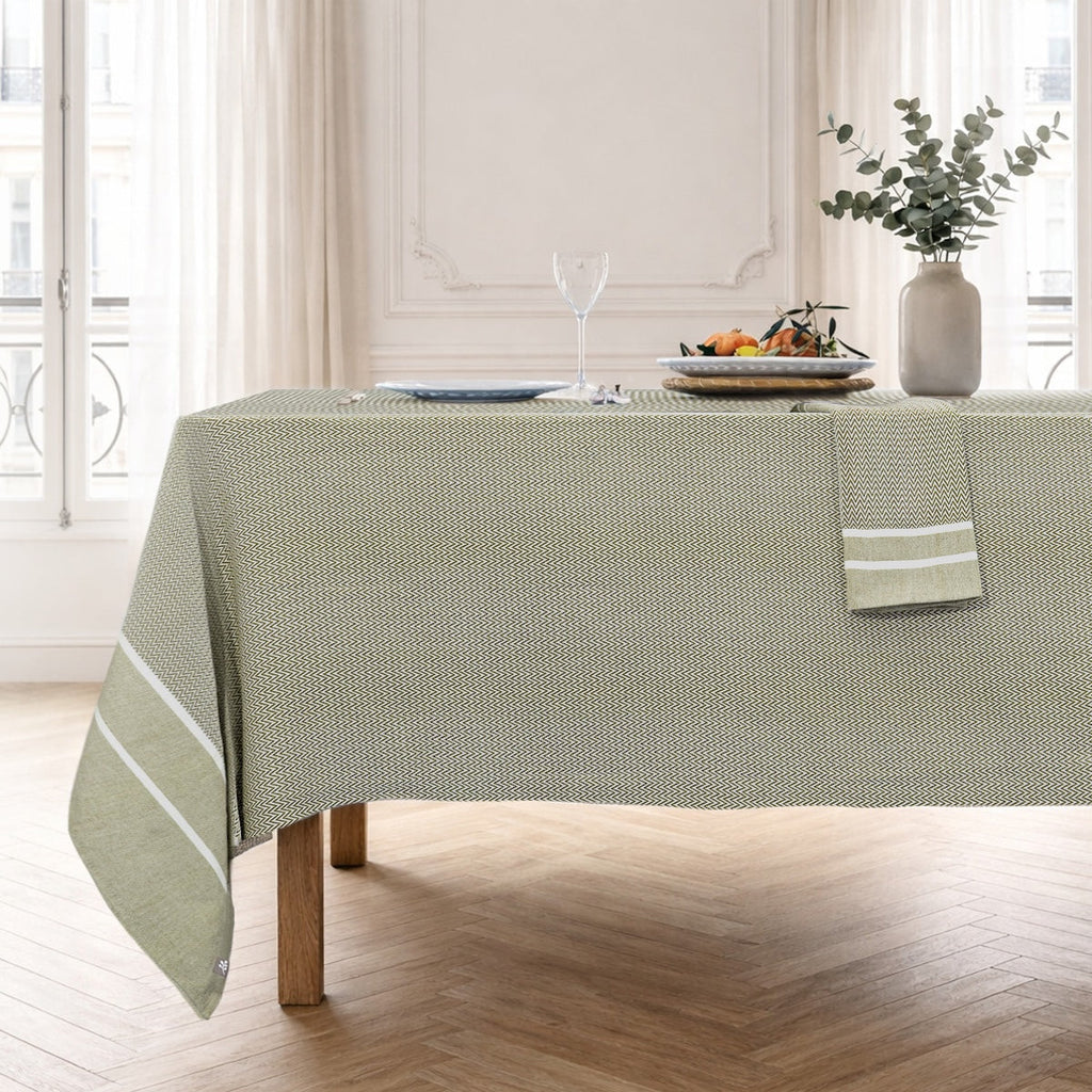 Sienna - Juego De Mesa - Algodón - Verde Oliva