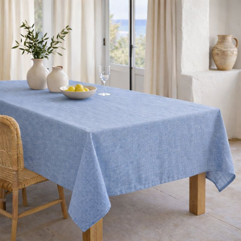 Colette - Conjunto de mesa - Algodón - Azul griego