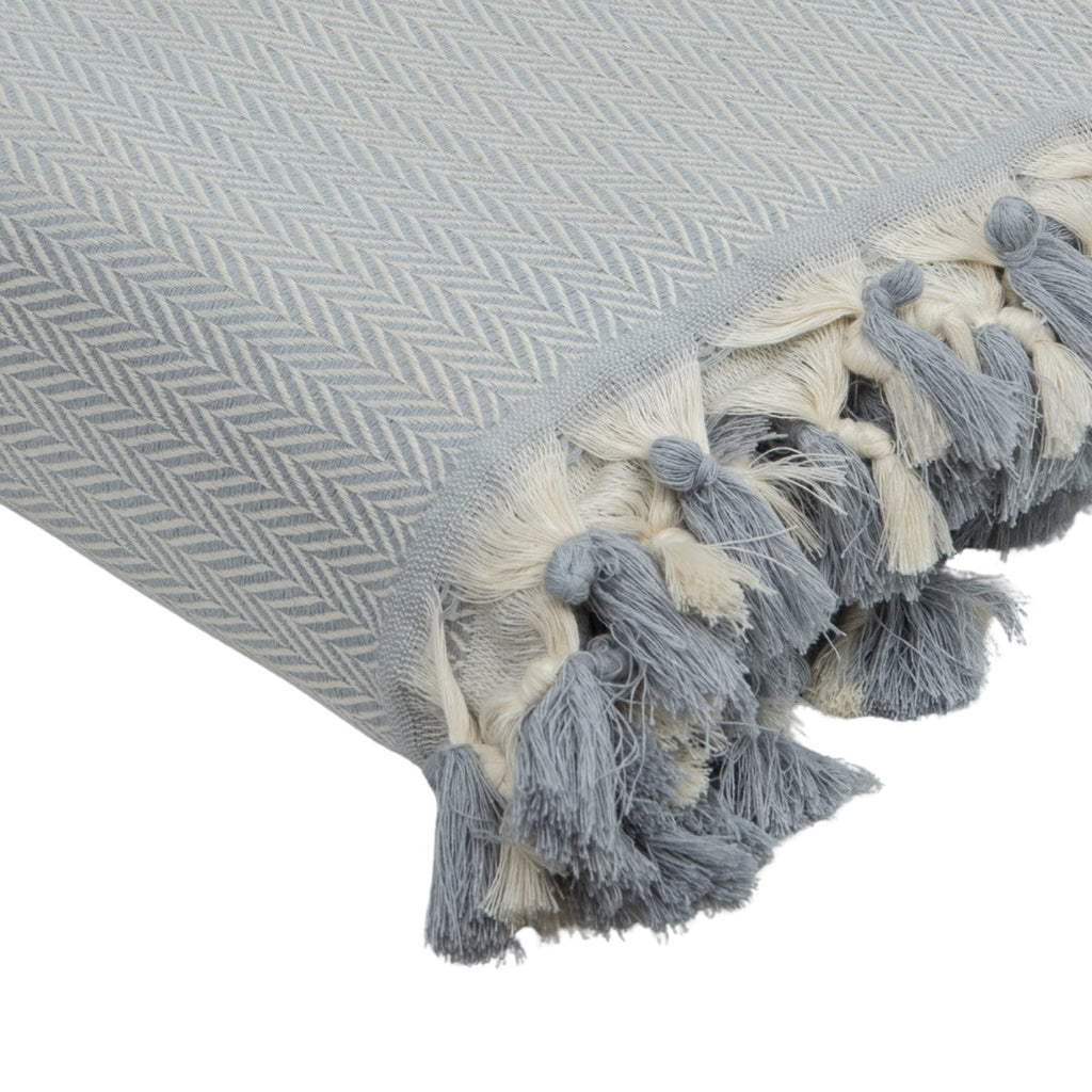 Megeve - Plaid - Algodón - Gris Perla