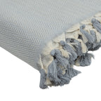 Megeve - Plaid - Algodón - Gris Perla