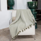 Megeve - Set De 2 Plaids - Algodón - Verde Oliva