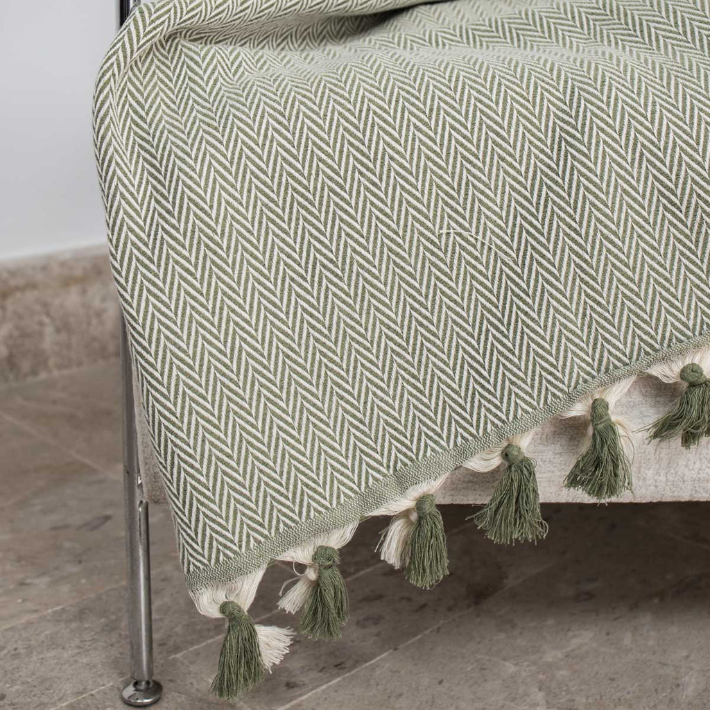 Megeve - Set De 2 Plaids - Algodón - Verde Oliva