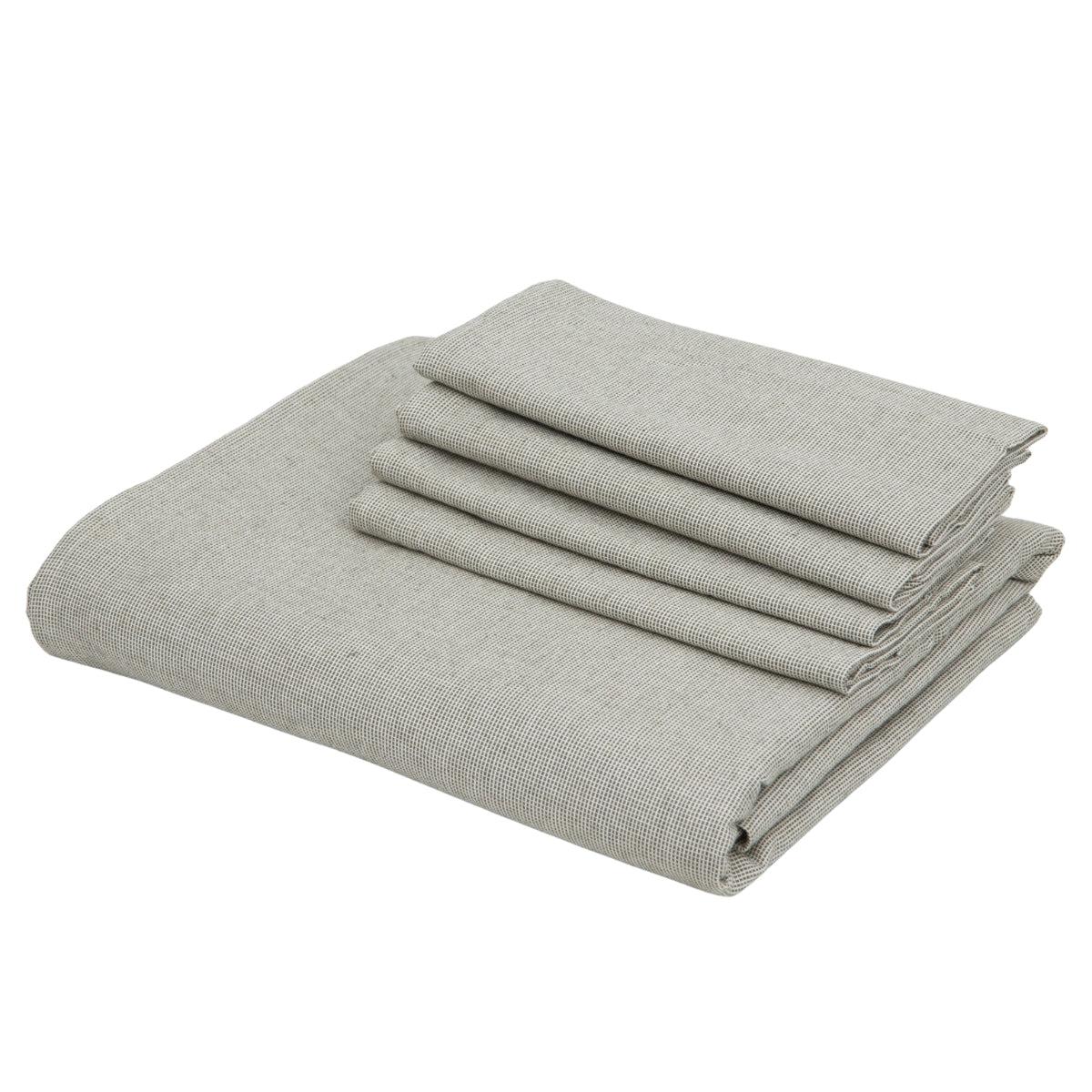 Colette - Nappe + 8 Serviettes - Vert Olive