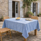 Colette - Nappe + 10 Serviettes - Bleu Grec