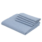 Colette - Nappe + 10 Serviettes - Bleu Grec