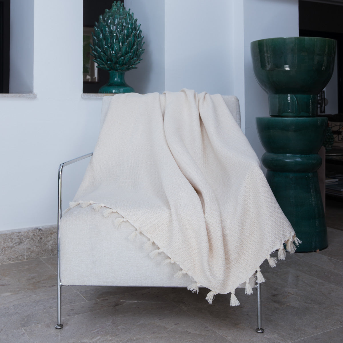 Zermatt - Plaid - Algodón - Beige Lino