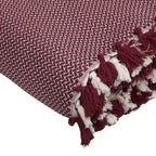 Verbier - Plaid - Algodón - Rojo Burdeos