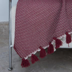 Verbier - Plaid - Algodón - Rojo Burdeos