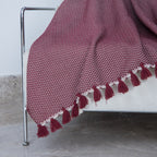 Verbier - Plaid - Algodón - Rojo Burdeos