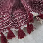 Verbier - Plaid - Algodón - Rojo Burdeos