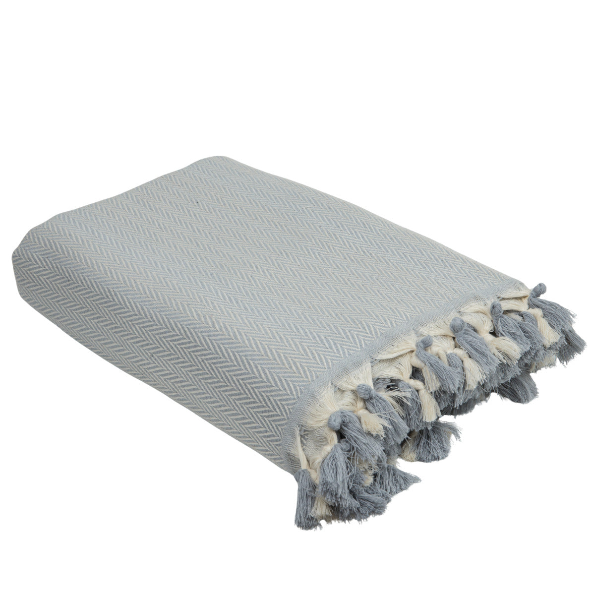 Megeve - Plaid - Algodón - Gris Perla