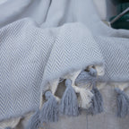 Megeve - Plaid - Algodón - Gris Perla