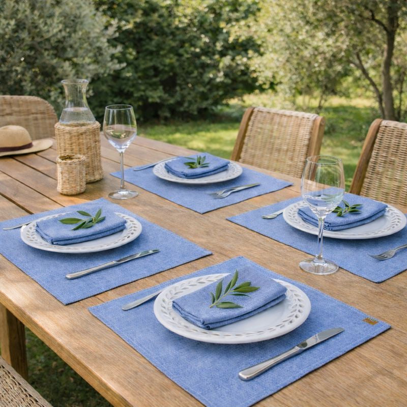 Colette - Set De Table (X4) - Bleu Grec