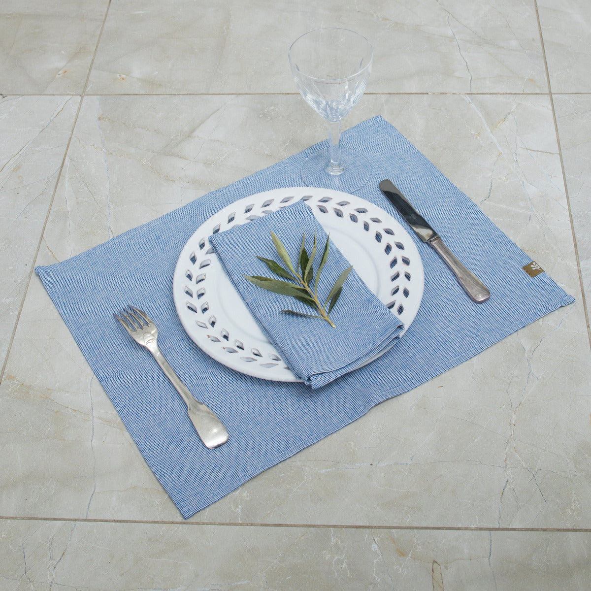 Colette - Set De Table (X4) - Bleu Grec
