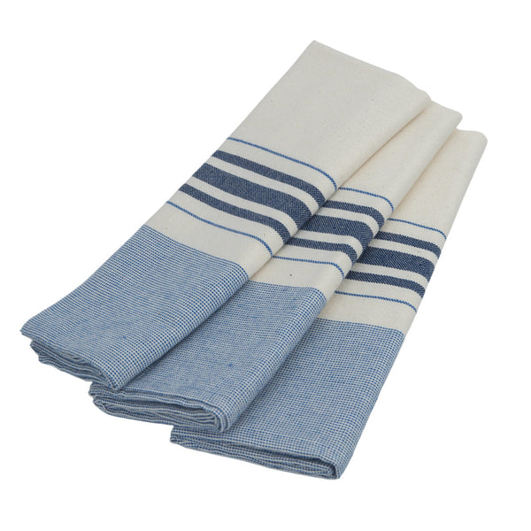 Paño de cocina Louise (X3) - Azul - Algodón