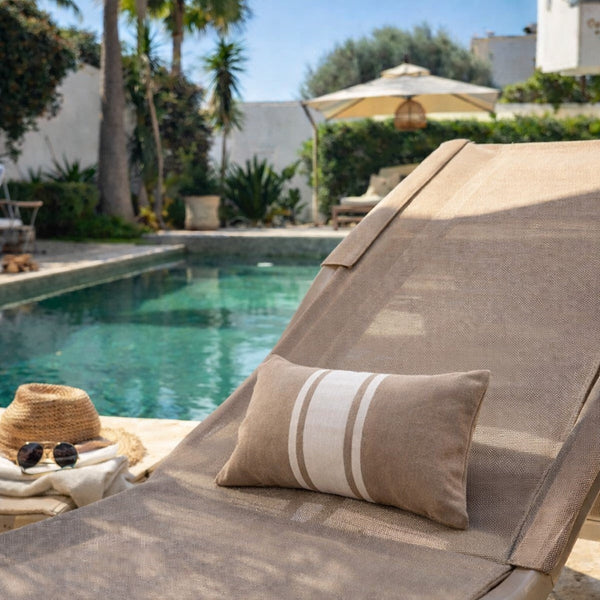 St Tropez - Beach Cushion - Beige