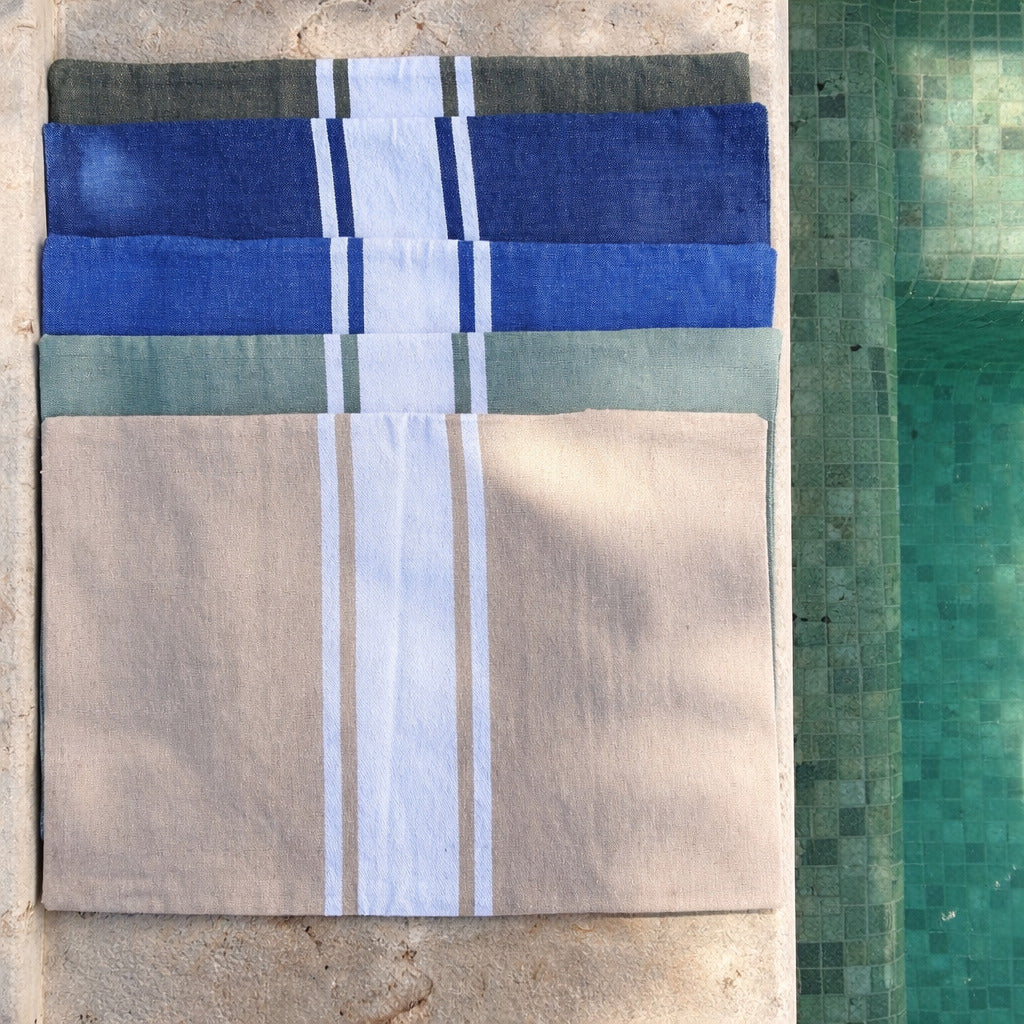 coussin de plage coton 39x25 ST TROPEZ beige