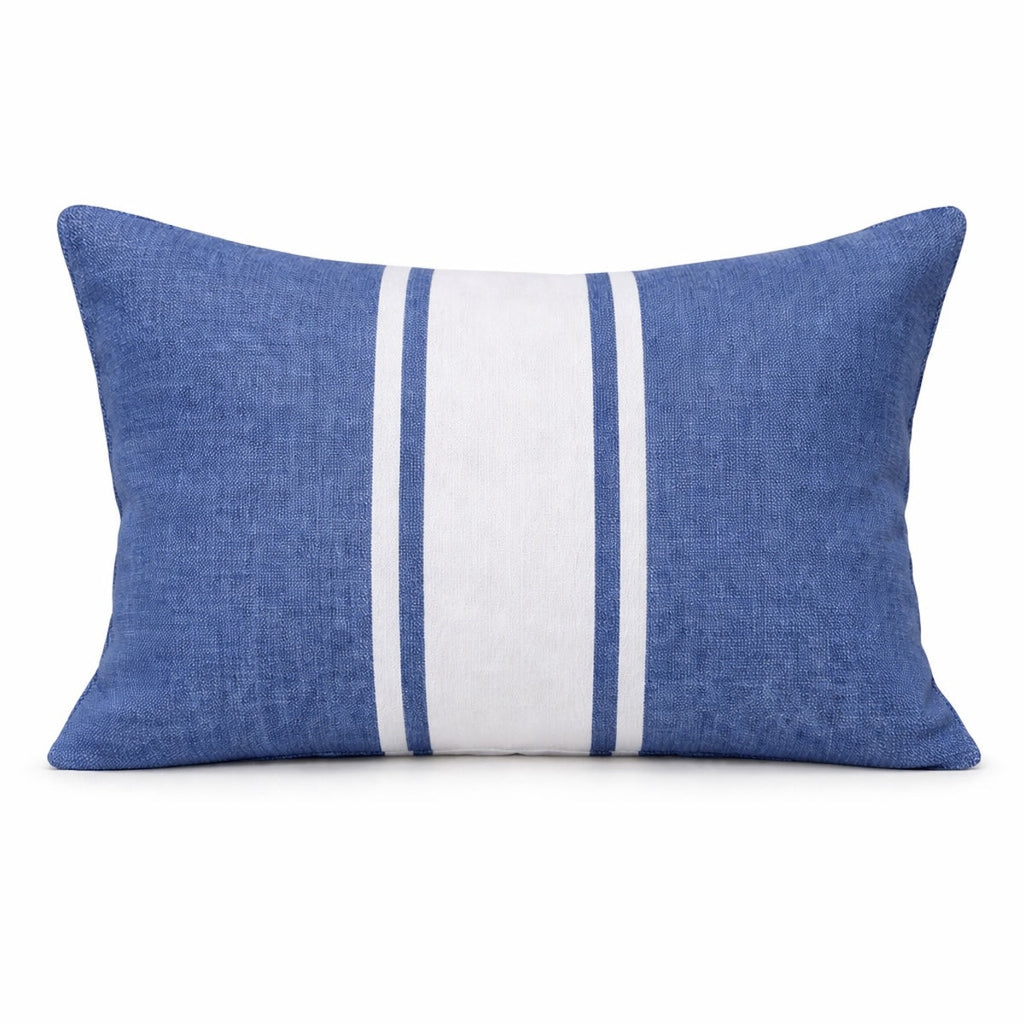 Beach Cushion - Cotton - Greek Blue - St Tropez