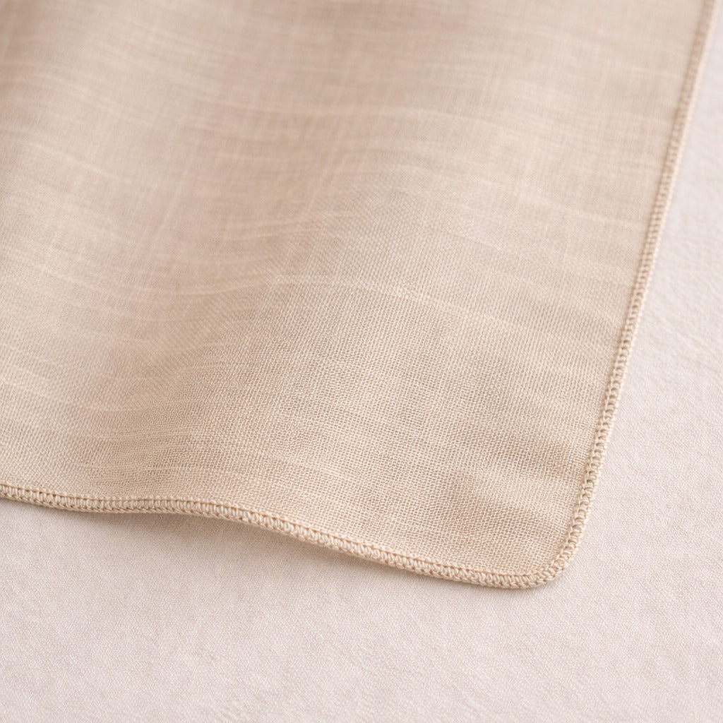 Bruma - Rod-Pocket Curtain - Organic Cotton Voile - Greige/Greige