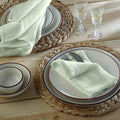 Alma - Lot De 4 Serviettes De Table - Vert Amande