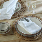 Alma - Lot De 4 Serviettes De Table - Blanc
