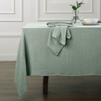Alma - Nappe + 4 Serviettes - Vert Céladon