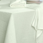 Alma - Nappe + 4 Serviettes - Vert Amande