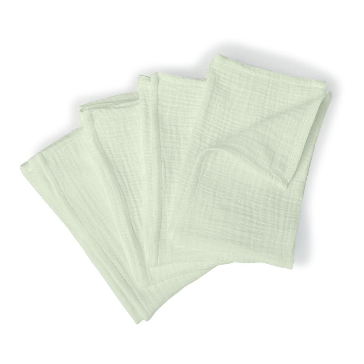 Alma - Nappe + 8 Serviettes - Vert Amande