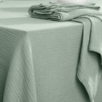 Alma - Nappe + 10 Serviettes - Vert Céladon