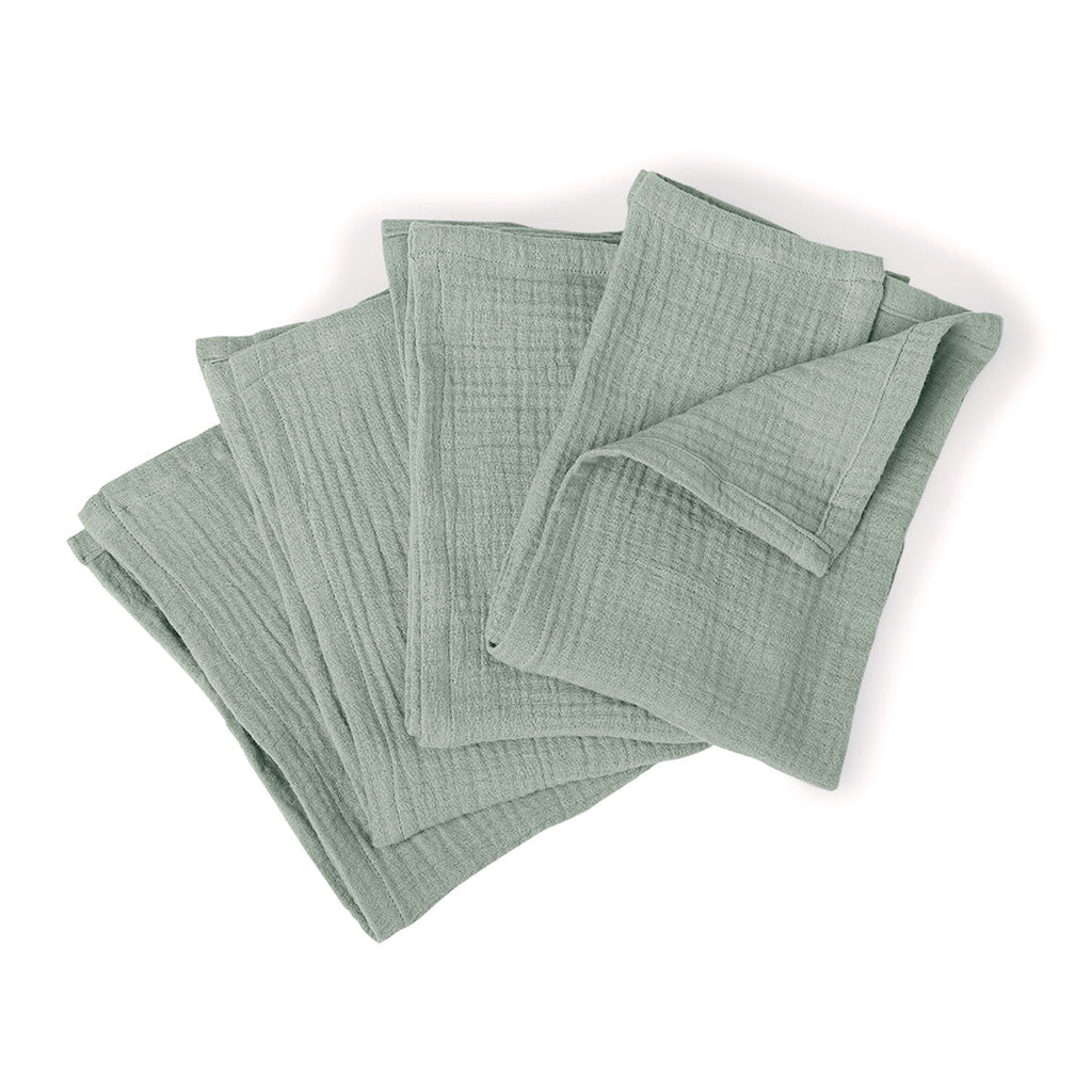 Alma - Nappe + 10 Serviettes - Vert Céladon
