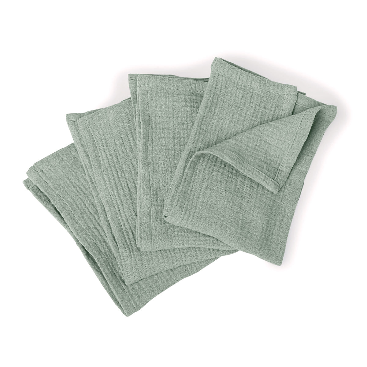 Alma - Nappe + 10 Serviettes - Vert Céladon