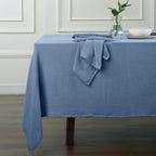 Alma - Nappe + 8 Serviettes - Bleu