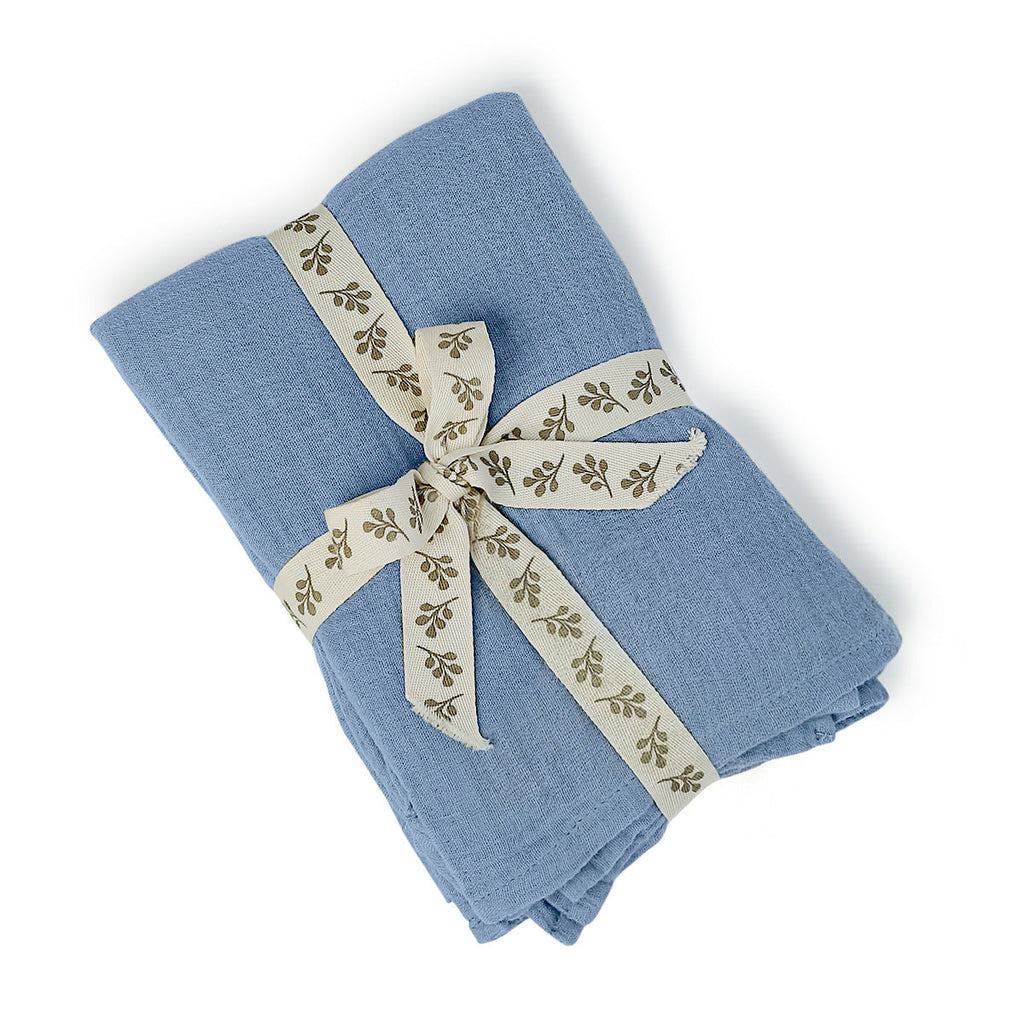 Alma - Nappe + 10 Serviettes - Bleu