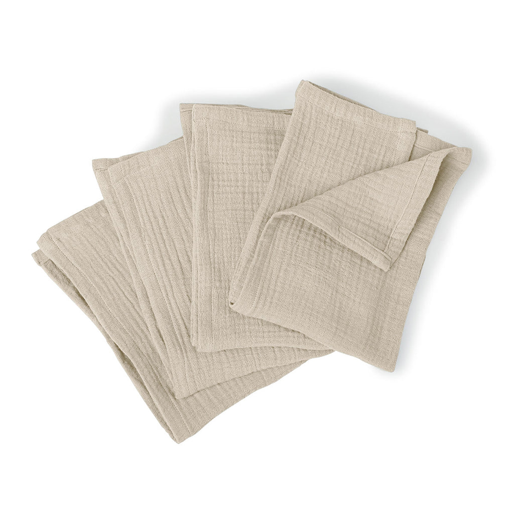 Alma - Nappe + 10 Serviettes - Beige Clair