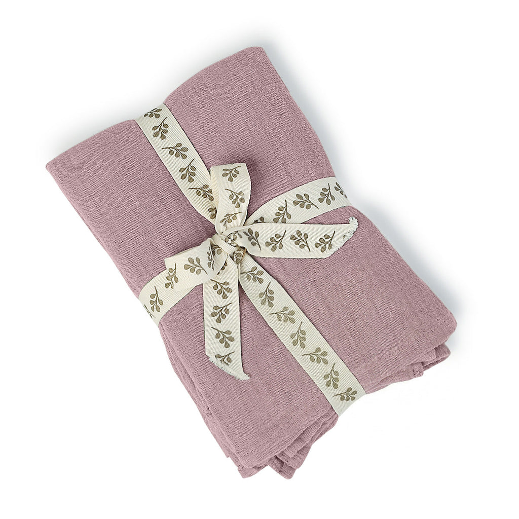 Alma - Juego De Cama - Gasa De Algodón - Palo De Rosa