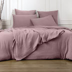 Alma - Juego De Cama - Gasa De Algodón - Palo De Rosa