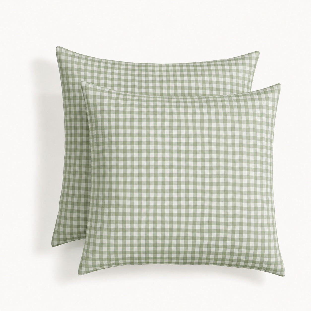 Lunas - Funda De Almohada (X2) - Algodón Lavado - Verde Celadón