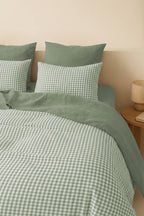 Lunas - Funda De Almohada (X2) - Algodón Lavado - Verde Celadón