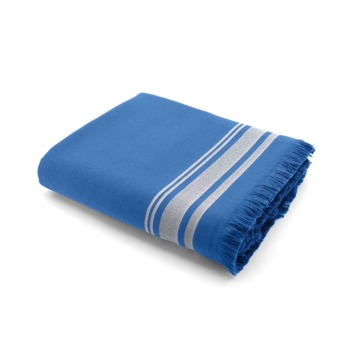 Fouta - Terrycloth - Denim Blue / Greige - Faro