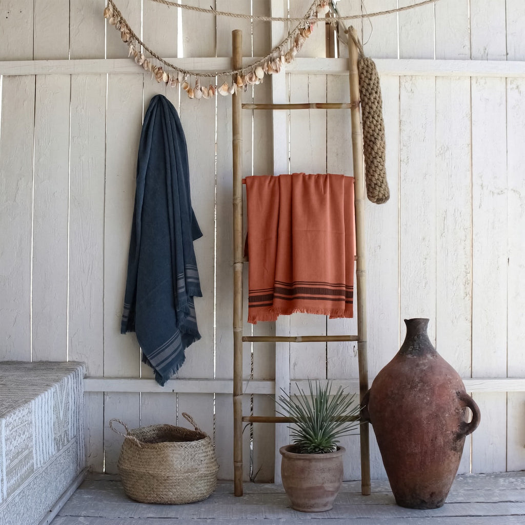 Fouta - Sponge - Terracotta / Black - Faro