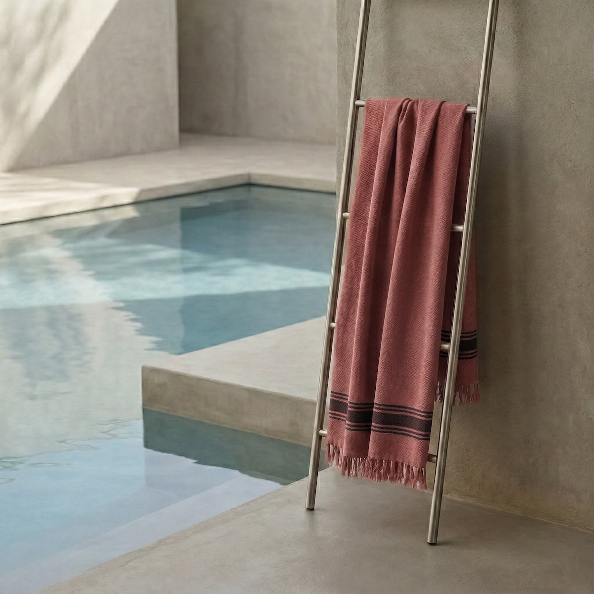 Fouta - Sponge - Terracotta / Black - Faro