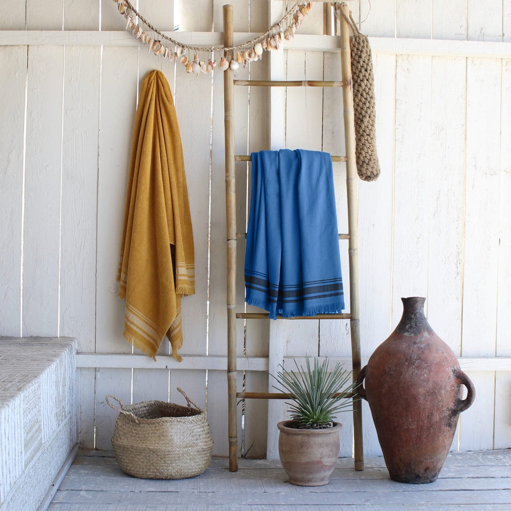 Fouta - Terrycloth - Denim Blue / Black - Faro