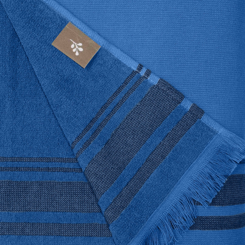 Fouta - Terrycloth - Denim Blue / Black - Faro