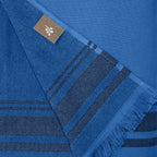 Fouta - Terrycloth - Denim Blue / Black - Faro