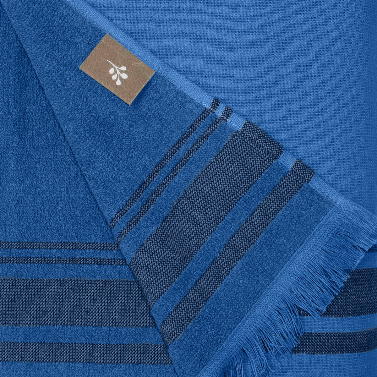 Fouta - Terrycloth - Denim Blue / Black - Faro