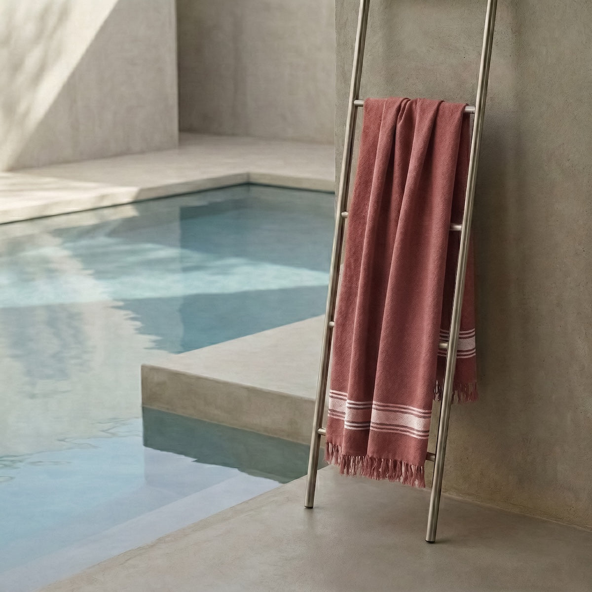 Fouta XXL - Esponja - Terracota / Greige - Faro