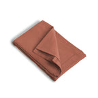 Luna - Fitted Sheet - Washed Cotton - Terracotta